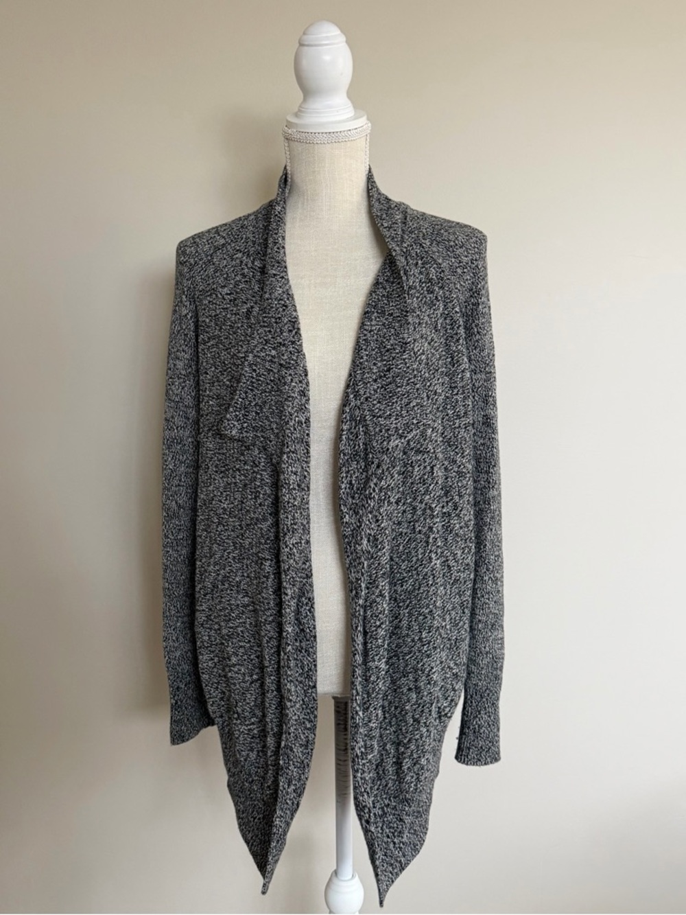 Lou & Grey Marled Waterfall Open-Front Cardigan